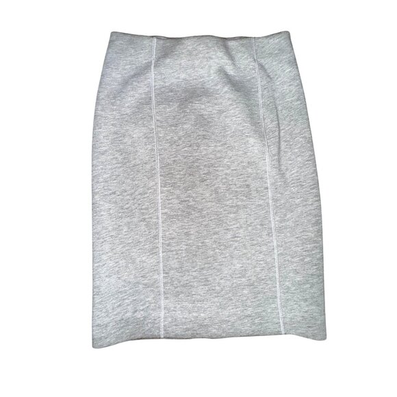 J.Crew Grey Pencil Skirt With Back Zip Small Sexy Pinup Retro‎ Classic Bodycon - Picture 2 of 8